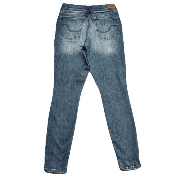 Signature Levi Strauss Shaping Pull On Skinny Jeans 8/29 Womens Measures 29 x 28 - Picture 2 of 8